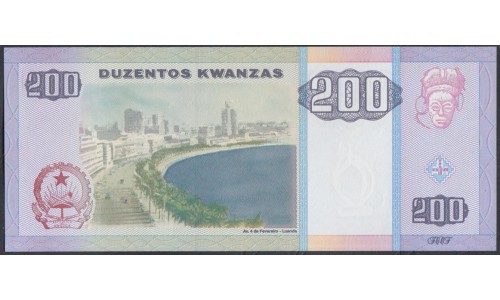 Ангола 200 кванза 2011 год (Angola 200 kwanza 2011g.) P148b: UNC