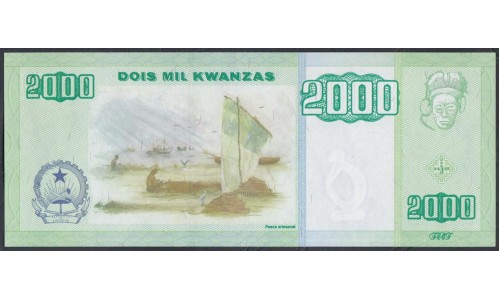 Ангола 2000 кванза 2003 год (Angola 2000 kwanza 2003) P 151a: UNC