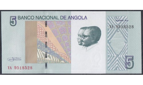 Ангола 5 кванза 2012 год (Angola 5 kwanza 2012) P 151A: UNC