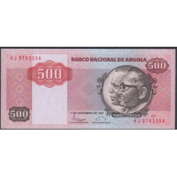 Ангола 500 кванза 1987 год (Angola 500 kwanzas 1987) P1 20b: UNC
