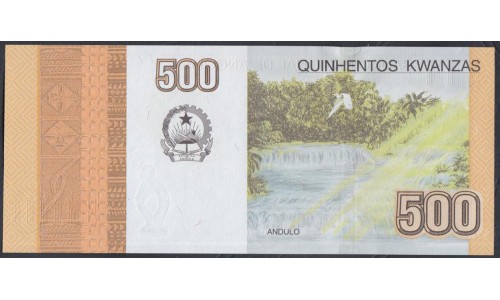 Ангола 500 кванза 2012 год (Angola 500 kwanza 2012) P 155a: UNC