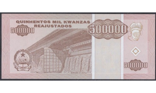 Ангола 500000 кванза 1995 год (Angola 500000 kwanzas 1995) P 140: UNC