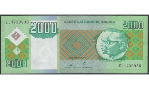 Ангола 2000 кванза 2003 год (Angola 2000 kwanza 2003) P 151a : aUNC