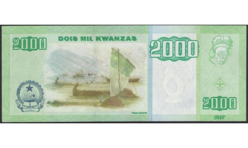 Ангола 2000 кванза 2003 год (Angola 2000 kwanza 2003) P 151a : aUNC