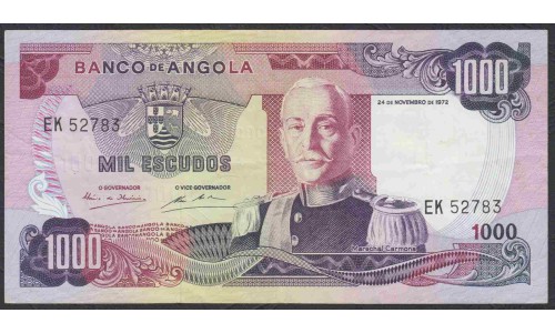 Ангола 1000 эскудо 1972 год (Angola 1000 escudo 1972) P 103: XF