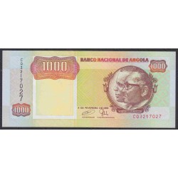 Ангола 1000 кванза 1991 год (Angola 1000 kwanza 1991) P 129b: UNC