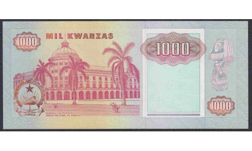 Ангола 1000 кванза 1991 год (Angola 1000 kwanza 1991) P 129b: UNC