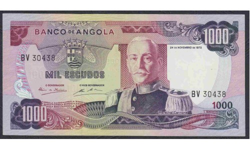 Ангола 1000 эскудо 1972 год (Angola 1000 escudo 1972) P 103: UNC