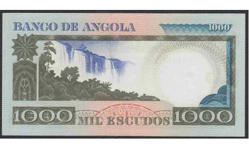 Ангола 1000 эскудо 1973 год (Angola 1000 escudos 1973) P108: UNC