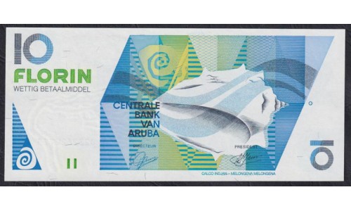 Аруба 10 флорин 1993 (ARUBA 10 Florin 1993) P 11: UNC