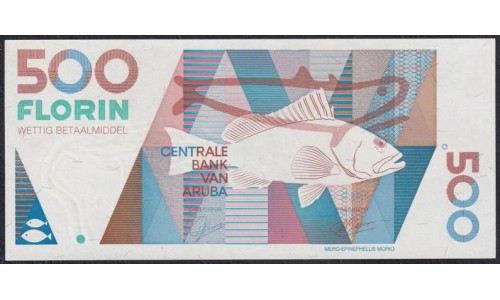 Аруба 500 флорин 1993 года, Классическая Редкость (ARUBA 500 Florin 1993) P 15: UNC 