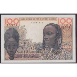 Западные Африканские Штаты (Бенин) 100 франков 1965 год, 13327 (West African States (Benin) 100 francs 1965) P 201Bf: UNC 