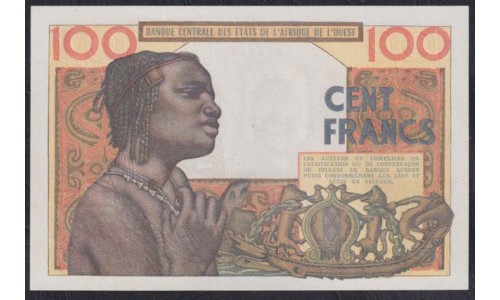 Западные Африканские Штаты (Бенин) 100 франков 1965 год, 13327 (West African States (Benin) 100 francs 1965) P 201Bf: UNC 