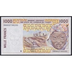 Западные Африканские Штаты (Бенин) 1000 франков 1998 год (West African States (Benin) 1000 francs 1998) P 211Bj: UNC