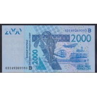 Западные Африканские Штаты (Бенин) 2000 франков 2004 год (West African States (Benin)  2000 francs 2004) P 216Ba: UNC