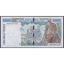 Западные Африканские Штаты (Бенин) 5000 франков 1996 год (West African States (Benin) 5000 francs 1996) P 213Be: UNC