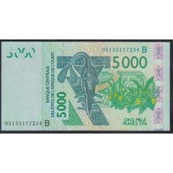 Западные Африканские Штаты (Бенин) 5000 франков 2005 год (West African States (Benin)  5000 francs 2005) P 217Bc: UNC