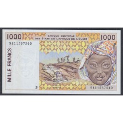 Западные Африканские Штаты (Бенин) 1000 франков 1994 год (West African States (Benin) 1000 francs 1994) P 211Be: UNC