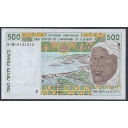 Западные Африканские Штаты (Бенин) 500 франков 1999 год (West African States (Benin) 500 francs 1999) P 210Bk: UNC-