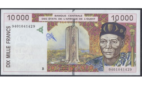 Западные Африканские Штаты (Бенин) 10000 франков 1994 год (West African States (Benin) 10000 francs 1994) P 214Bb: UNC
