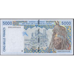 Западные Африканские Штаты (Бенин) 5000 франков 1999 год (West African States (Benin) 5000 francs 1999) P 213Bi: UNC