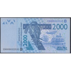 Западные Африканские Штаты (Бенин) 2000 франков 2019 год (West African States (Benin)  2000 francs 2019) P 216Bb: UNC