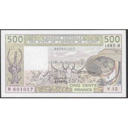 Западные Африканские Штаты (Бенин) 500 франков 1985 год (West African States (Benin) 500 francs 1985) P 206Bi: UNC