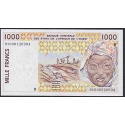 Западные Африканские Штаты (Бенин) 1000 франков 2001 год (West African States (Benin) 1000 francs 2001) P 211Bl: UNC