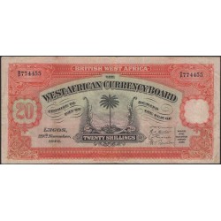 Британская Западная Африка 20 шиллингов 29.11.1948 (British West Africa 20 shillings 29.11.1948) P 8b : VF+