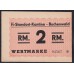 Германия, лагерные деньги 2 Рейхcмарки 1939/45 год, Бухенвальд (2 Reichsmark Lagergeld Buchenwald 1939/45 year, RAR) Camp 3953b: UNC