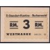  Германия, лагерные деньги 3 Рейхcмарки 1939/45 год, Бухенвальд, 60318 (3 Reichsmark Lagergeld Buchenwald 1939/45 year, RAR) Camp 3954b: UNC