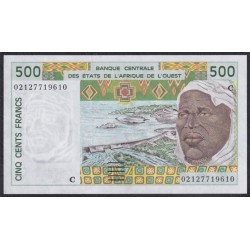 Западные Африканские Штаты Буркина Фасо 500 франков 2002 года (Western African States (Burkina Faso) 500 francs 2002) P310Cm: UNC