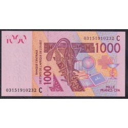 Западные Африканские Штаты Буркина Фасо 1000 франков 2003 года (Western African States (Burkina Faso) 1000 francs 2003) P315Ca: UNC