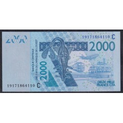 Западные Африканские Штаты Буркина Фасо 2000 франков 2019 года (Western African States (Burkina Faso) 2000 francs 2019) P316Cs: UNC