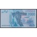 Западные Африканские Штаты Буркина Фасо 2000 франков 2004 года (Western African States (Burkina Faso) 2000 francs 2004) P316Cb: UNC