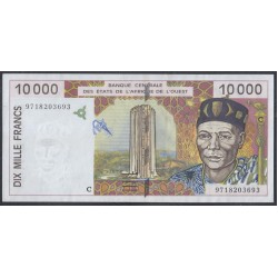 Западные Африканские Штаты (Буркина Фасо) 10000 франков 1997 года (Western African States (Burkina Faso) 10000 francs 1997) P314Ce: aUNC/UNC