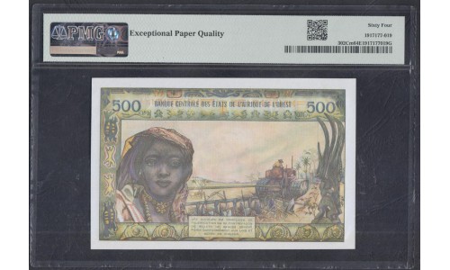 Западные Африканские Штаты Буркина Фасо 500 франков 1959-65 года (Western African States Burkina Faso 5000 francs ND (1959-65)) P302Cm: UNC PMG 64 EPG