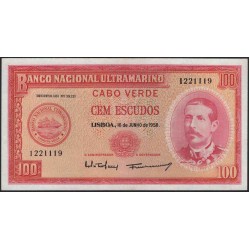 Кабо-Верде 100 эскудо 1958 (CABO VERDE 100 escudos 1958) P 49a : UNC-
