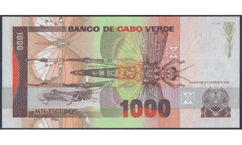 Кабо-Верде 1000 эскудо 1989 (CABO VERDE 1000 escudos 1989) P 60a: UNC