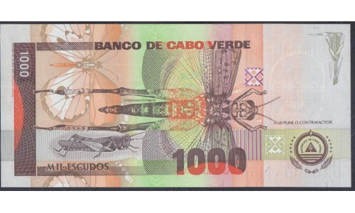 Кабо-Верде 1000 эскудо 2002 (CABO VERDE 1000 escudos 2002) P 65b: UNC
