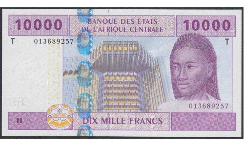 Конго (Республика) 10000 франков 2002 (Congo (Republic) 10000 Francs 2002) P 110Ta : UNC