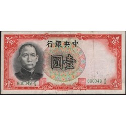 Китай 1 юань 1936 год (China 1 yuan 1936 year) P 212c : XF