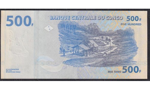 Конго 500 франков 2002 год (CONGO 500 francs 2002) P 96A: UNC