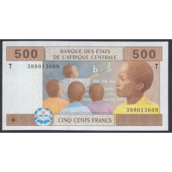 Конго Республика 500 франков 2002 (Congo (Republic) 500 Francs 2002) P 106Tb: UNC