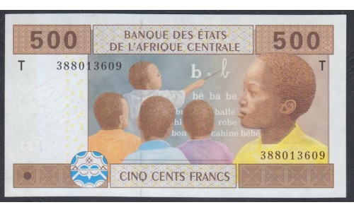 Конго Республика 500 франков 2002 (Congo (Republic) 500 Francs 2002) P 106Tb: UNC