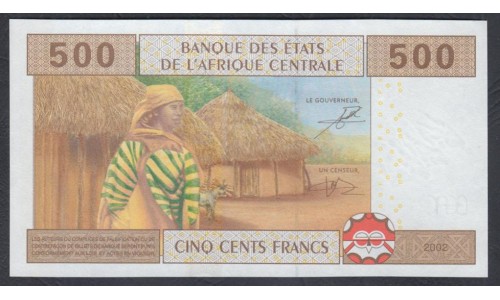 Конго Республика 500 франков 2002 (Congo (Republic) 500 Francs 2002) P 106Tb: UNC