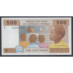 Конго Республика 500 франков 2002 (Congo (Republic) 500 Francs 2002) P 106Tс: UNC