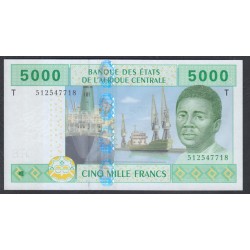 Конго Республика 5000 франков 2002 (Congo (Republic) 5000 Francs 2002) P 109Tc : UNC