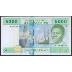 Конго Республика 5000 франков 2002 (Congo (Republic) 5000 Francs 2002) P 109Ta : UNC