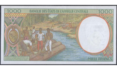 Конго (Республика) 1000 франков 2000 (CONGO (Republic) 1000 francs 2000) P 102Cg: UNC
